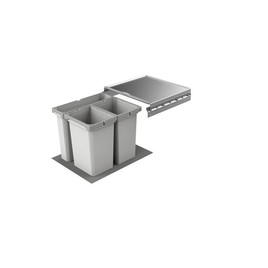 NABER Abfallsorter 28,5 (2x10 + 8,5) Liter COX® BOX 360 S/450-3 für 45 cm Schrankbreite
