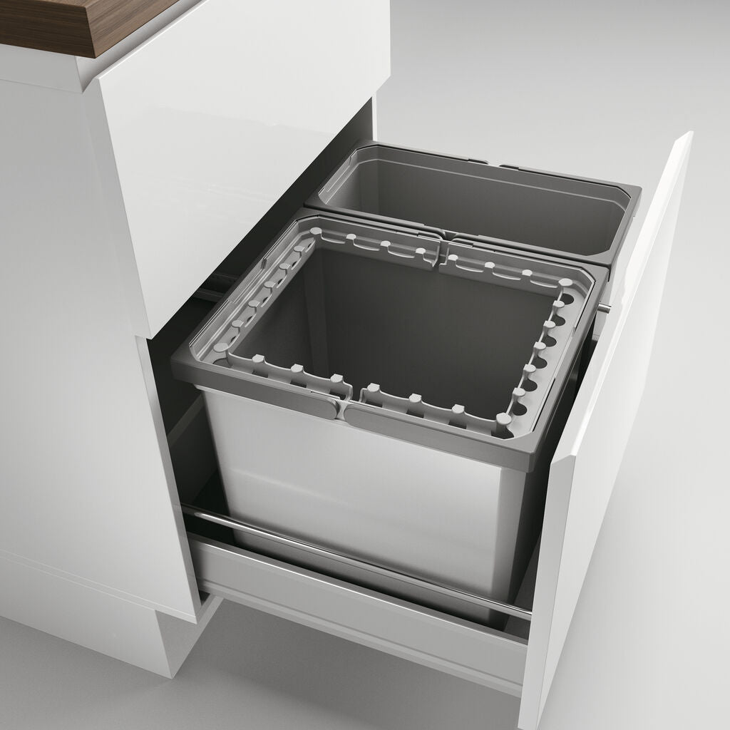 Abfallsorter Cox Box 2T/600-2 mit zweifach Trennung für 60 cm Schrankbreite / Abfalleimer / Abfallsammler / Mülleimer – Bild 2