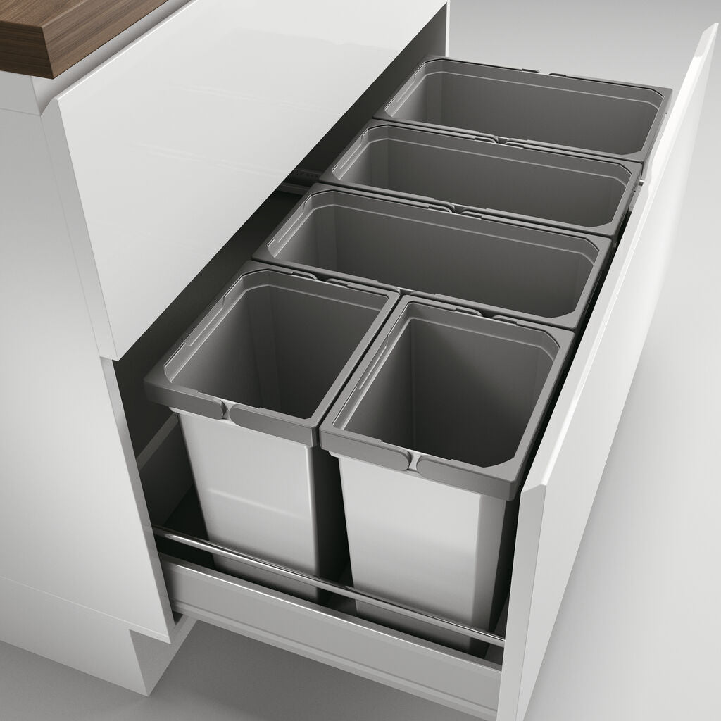 Abfallsorter Cox Box 2T/1000-5 mit fünffach Trennung für 100 cm Schrankbreite / Abfalleimer / Abfallsammler / Mülleimer – Bild 2