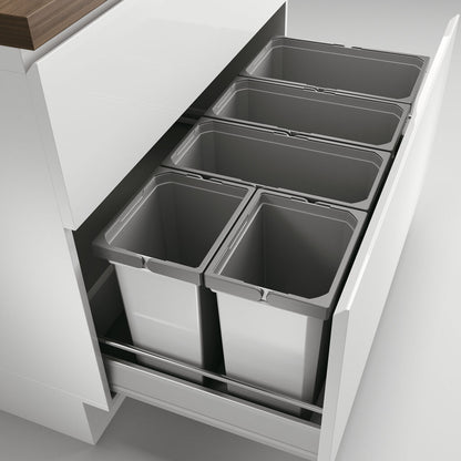 Abfallsorter Cox Box 2T/1000-5 mit fünffach Trennung für 100 cm Schrankbreite / Abfalleimer / Abfallsammler / Mülleimer – Bild 2