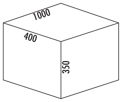 Abfallsorter Cox Box 2T/1000-5 mit fünffach Trennung für 100 cm Schrankbreite / Abfalleimer / Abfallsammler / Mülleimer – Bild 3