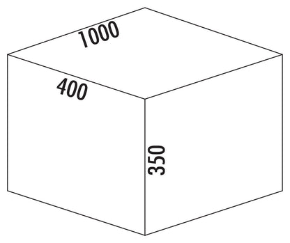 Abfallsorter Cox Box 2T/1000-4 mit vierfach Trennung für 100 cm Schrankbreite / Abfalleimer / Abfallsammler / Mülleimer – Bild 3