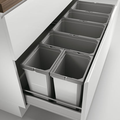 Abfallsorter Cox Box 2T/1200-6 mit sechsfach Trennung für 120 cm Schrankbreite / Abfalleimer / Abfallsammler / Mülleimer – Bild 2