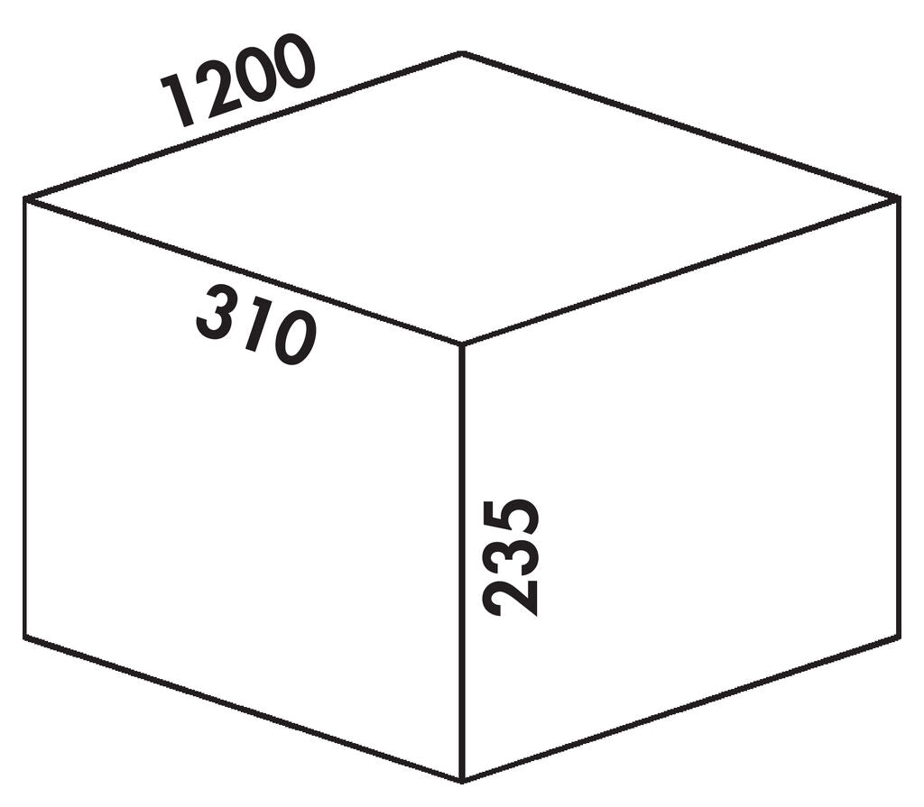 Abfallsorter Cox Box 235 K / 1200-5 für 120 cm Schrankbreite mit Biodeckel / 5-fach Trennung, 45 (3x10 und 2x 7,5)… – Bild 3