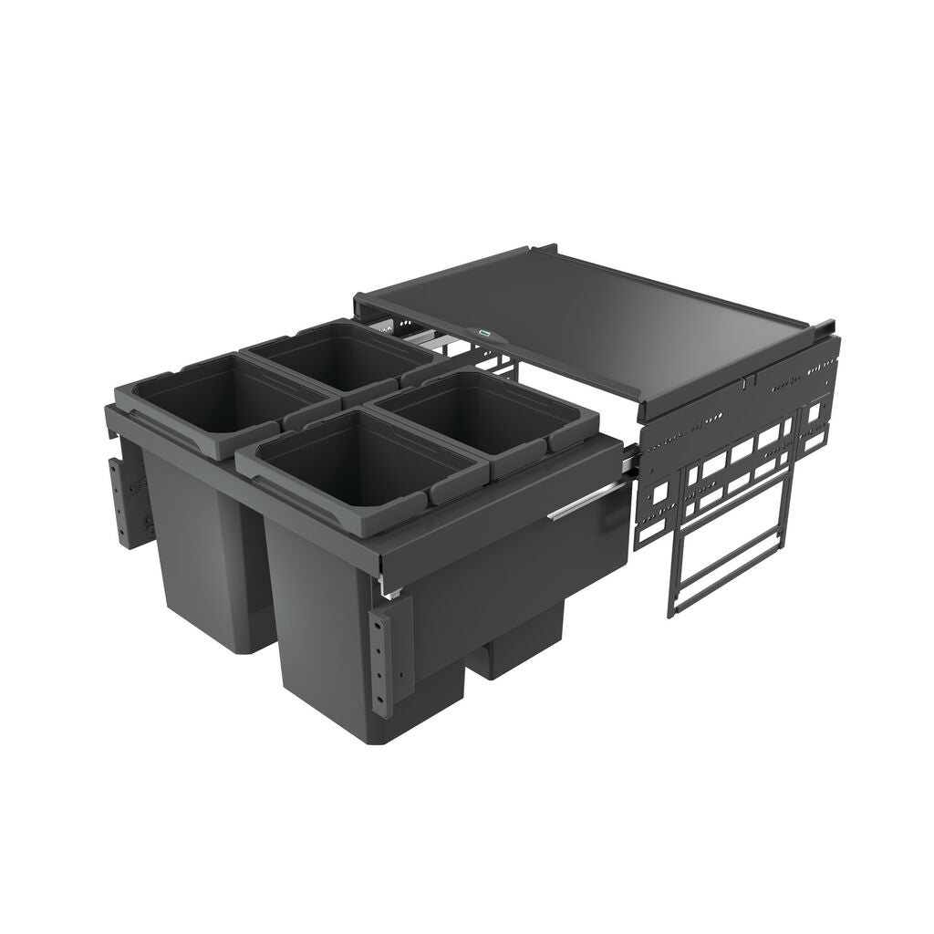 NABER Abfallsorter 40 (4x10) Liter COX® BASE 360 S/600-4 ab 60 cm Schrankbreite – Bild 3