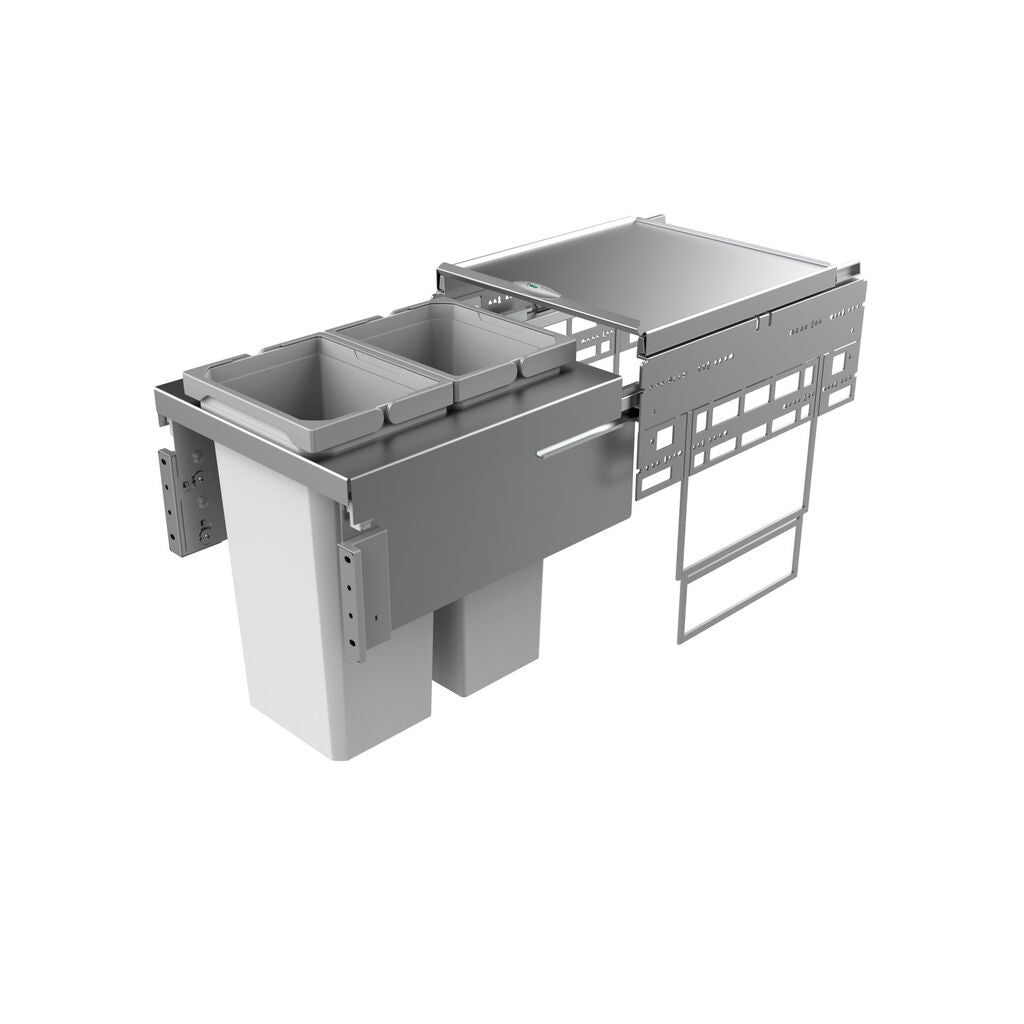 NABER Abfallsorter Cox® Base 460 S/400-2 mit 25 (2 x 12,5) Liter Volumen / ab 40 cm Schrankbreite