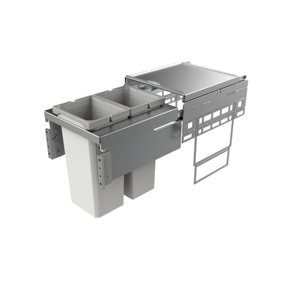 NABER Abfallsorter Cox® Base 460 S/400-2 mit 25 (2 x 12,5) Liter Volumen / ab 40 cm Schrankbreite