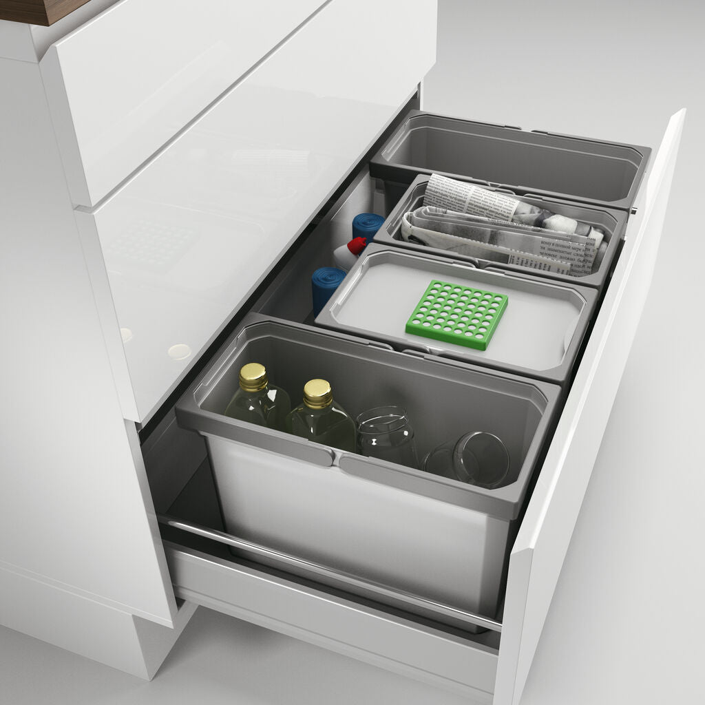 Abfallsorter Cox Box 275 S/900-4 Bio mit 4-fach Trennung für 90 cm Schrankbreite, 42 (2x12 u. 2x9) Liter / Abfalleimer… – Bild 5
