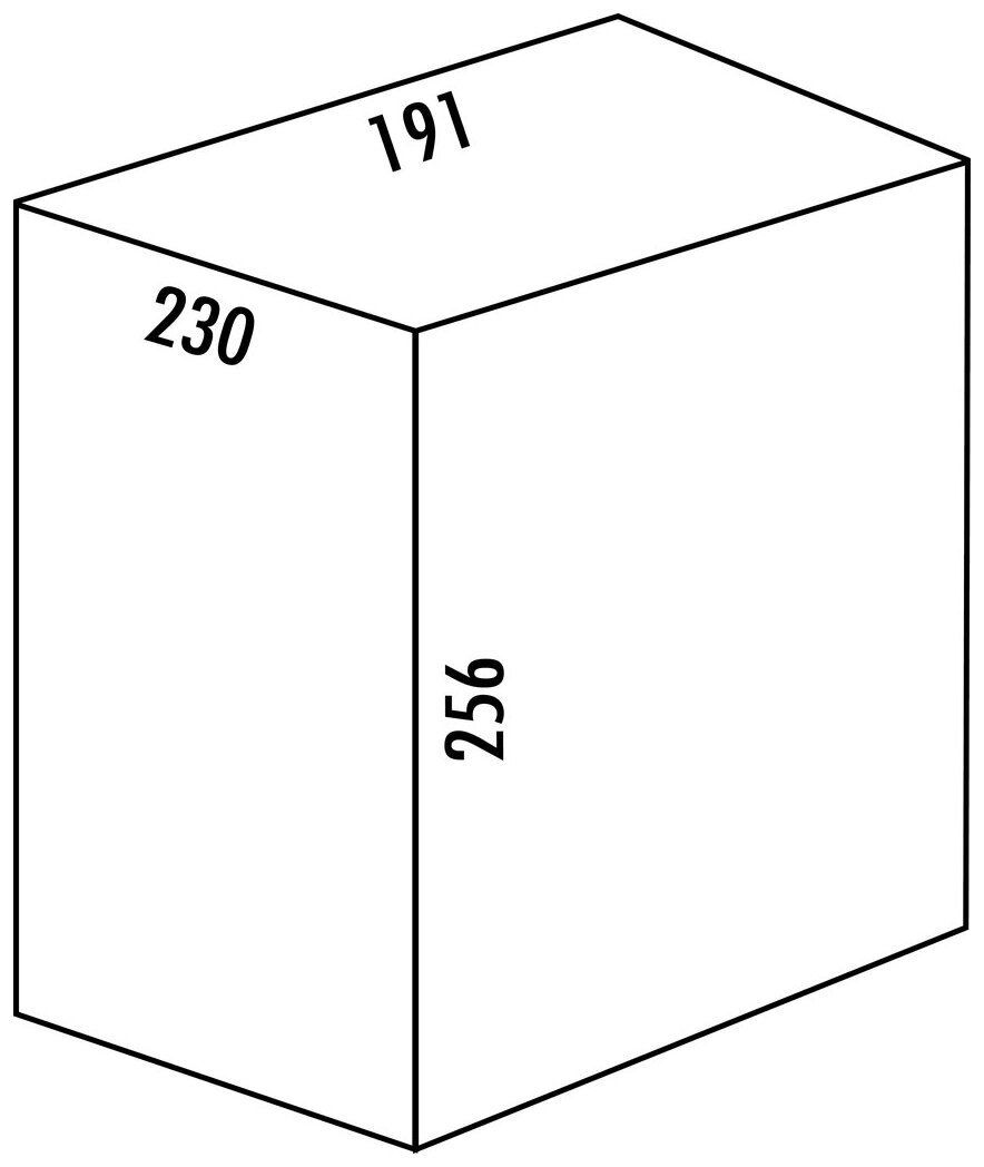 Naber Cox Systembehälter 8013491 anthrazit mit 7 Liter Volumen / Ersatzeimer / Cox-Serie