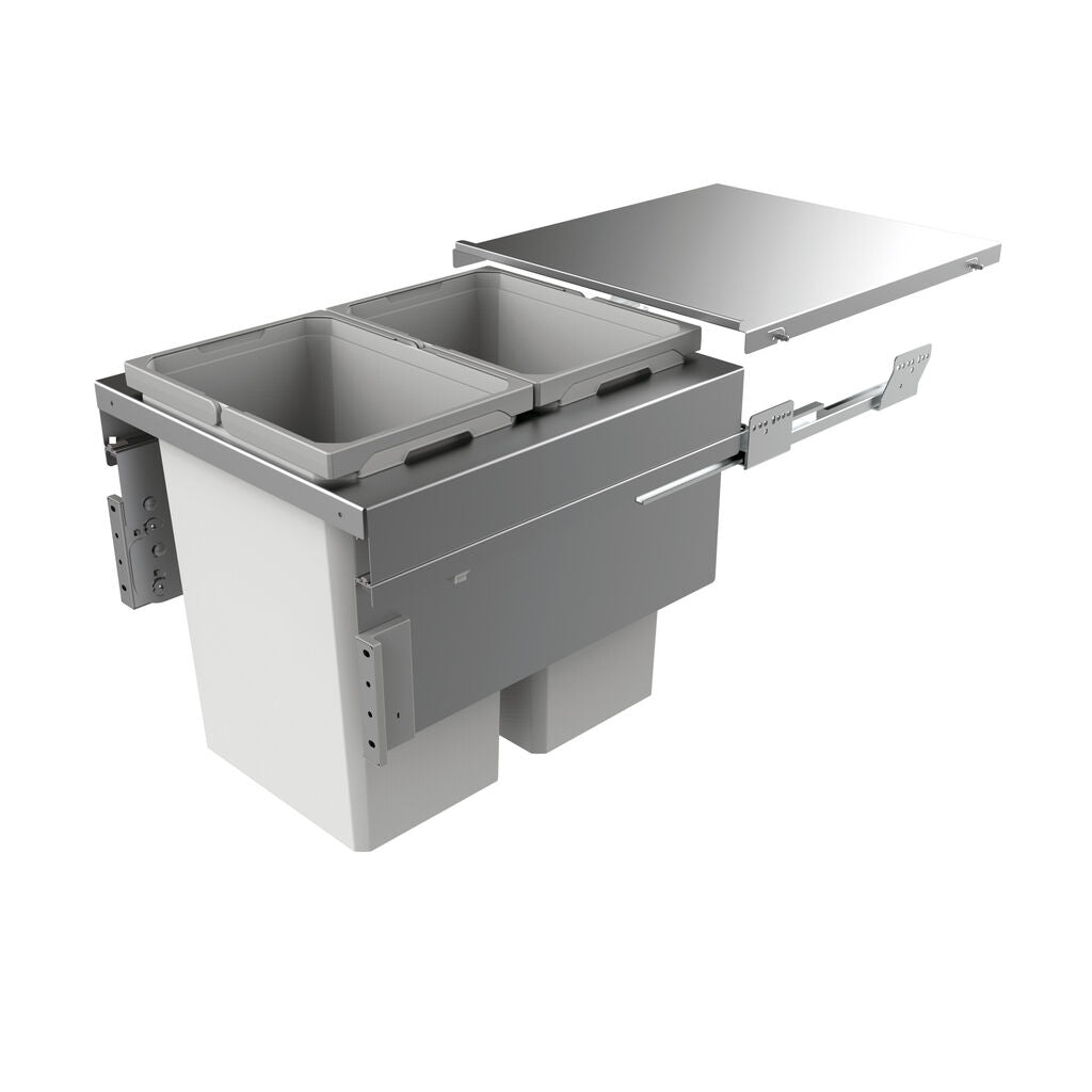 NABER 8012382 Abfallsammler COX CLAN 490/500-2 mit 59 Liter Volumen / für 50 cm Schrankbreite