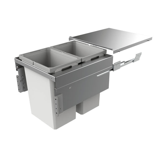 NABER 8012382 Abfallsammler COX CLAN 490/500-2 mit 59 Liter Volumen / für 50 cm Schrankbreite