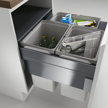 NABER 8012384 Abfallsammler COX CLAN 490/600-3 mit 80 (2x 29,5 + 1x21) Liter Volumen / für 60 cm Schrankbreite – Bild 5