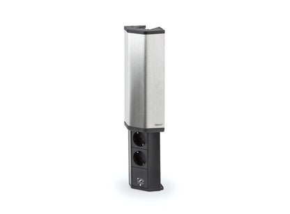 EVOLINE® V-PORT USB A 8031150 2-fach-Steckdosenelement, edelstahl
