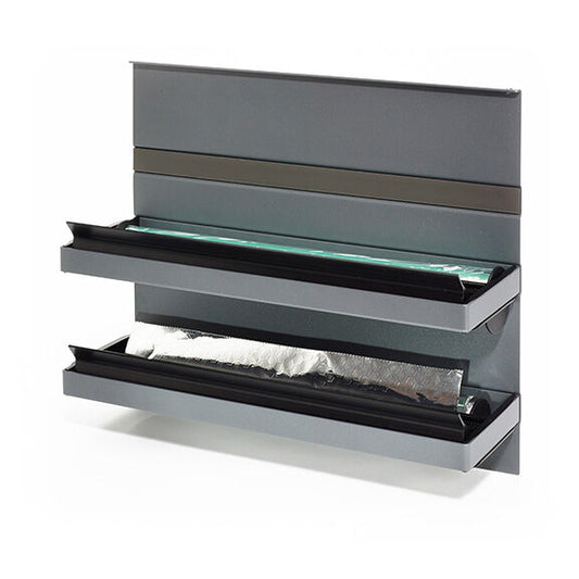 Linero MosaiQ Folienrollenhalter 350 x 110 x 300 mm graphitschwarz / Folienabroller / Relingsystem / Kesseböhmer