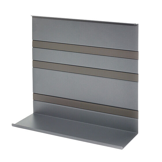 Linero MosaiQ Universalablage H 300 mm ohne Rahmen graphitschwarz / Relingsystem / Kesseböhmer