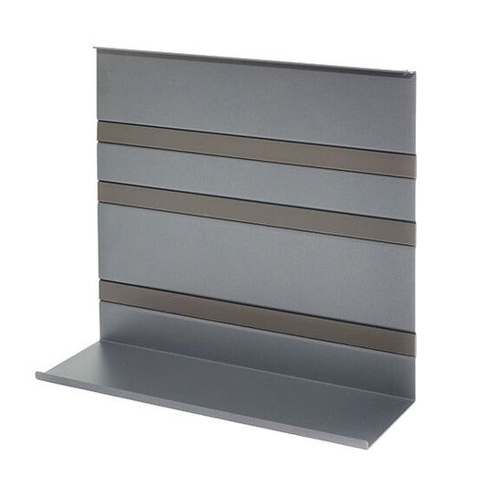 Linero MosaiQ Universalablage H 300 mm ohne Rahmen graphitschwarz / Relingsystem / Kesseböhmer