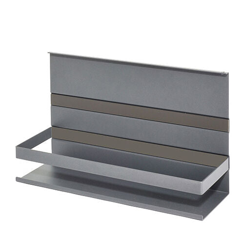 Linero MosaiQ Universalablage H 200 mm mit Rahmen graphitschwarz / Relingsystem / Kesseböhmer