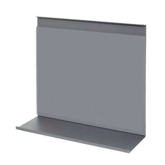 Linero MosaiQ Memoboard 350 x 110 x 300 mm graphitschwarz / Memory Board / Memo Tafel / Relingsystem / Kesseböhmer