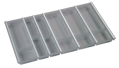 Besteckeinsatz CUISIO 90 (B 785-820 x T 463-480 mm) / Besteckkasten für 90er Schubl.