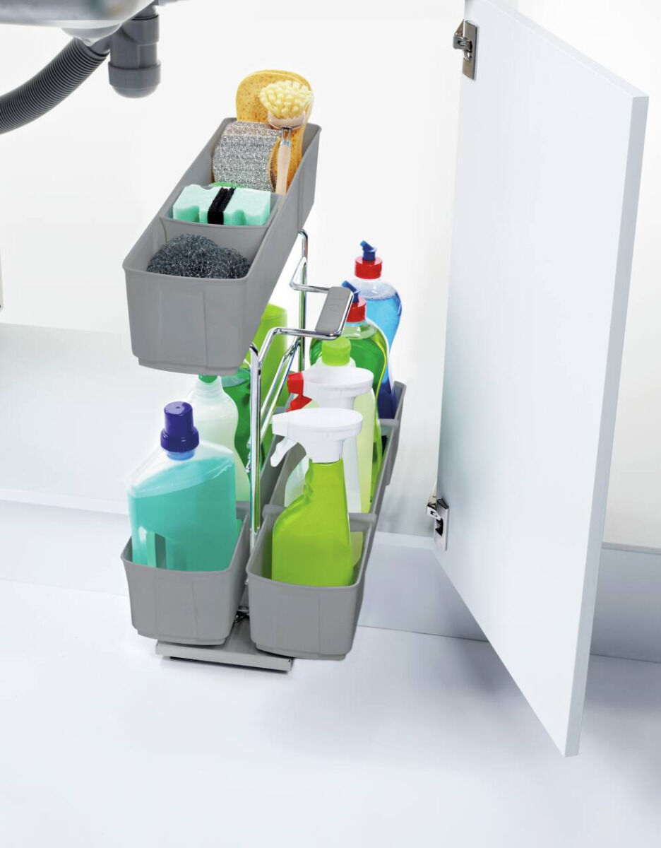 Kesseböhmer Cleaning Agent, grau / Putzmittelauszug für Unterschrank – Bild 2