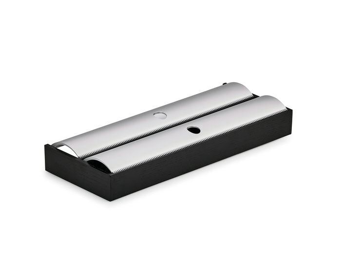 Modify Folieneinsatz B 137,5 x T 472 x H 37,5 mm, Esche schwarz / Besteckeinsatz Holz