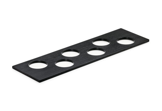 Modify Gewürzdoseneinsatz B 137,5 x T 472 x H 8 mm, Esche schwarz / Besteckeinsatz Holz