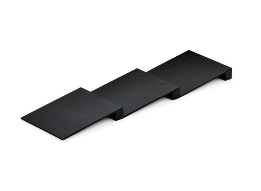 Modify Gewürzeinlage B 137,5 x T 472 x H 26 mm, Esche schwarz / Besteckeinsatz Holz