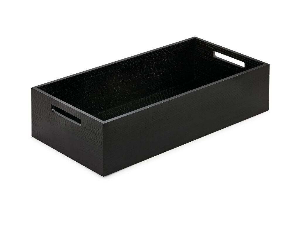 Modify Box 1 für Auszüge B 236 x T 472 x H 110 mm, Esche schwarz / Holzbox