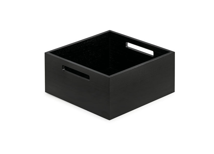 Modify Box 2 für Auszüge B 236 x T 236 x H 110 mm, Esche schwarz / Holzbox