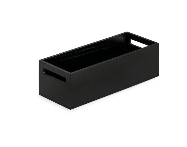 Modify Box 4 für Auszüge B 117,5 x T 300 x H 90 mm, Esche schwarz / Holzbox