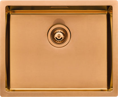 NABER 1015030 LUSSO 1 Einbauspüle, kupferfarbig, PVD-Beschichtung, ab 60 cm Schrankbreite / Spüle / Einzelbecken