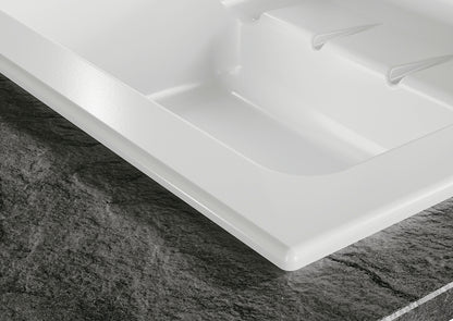 NABER Einbauspüle PickUP E mit Premium-Drehexzentergarnitur, ab 600 mm Schrankbreite, Keramik