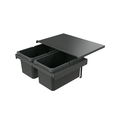 Naber 8013380 Abfallsammler Cox Stand-UP® 250 S/600-2, anthrazit, 26 (2x13) Liter / 60 cm Schrankbreite