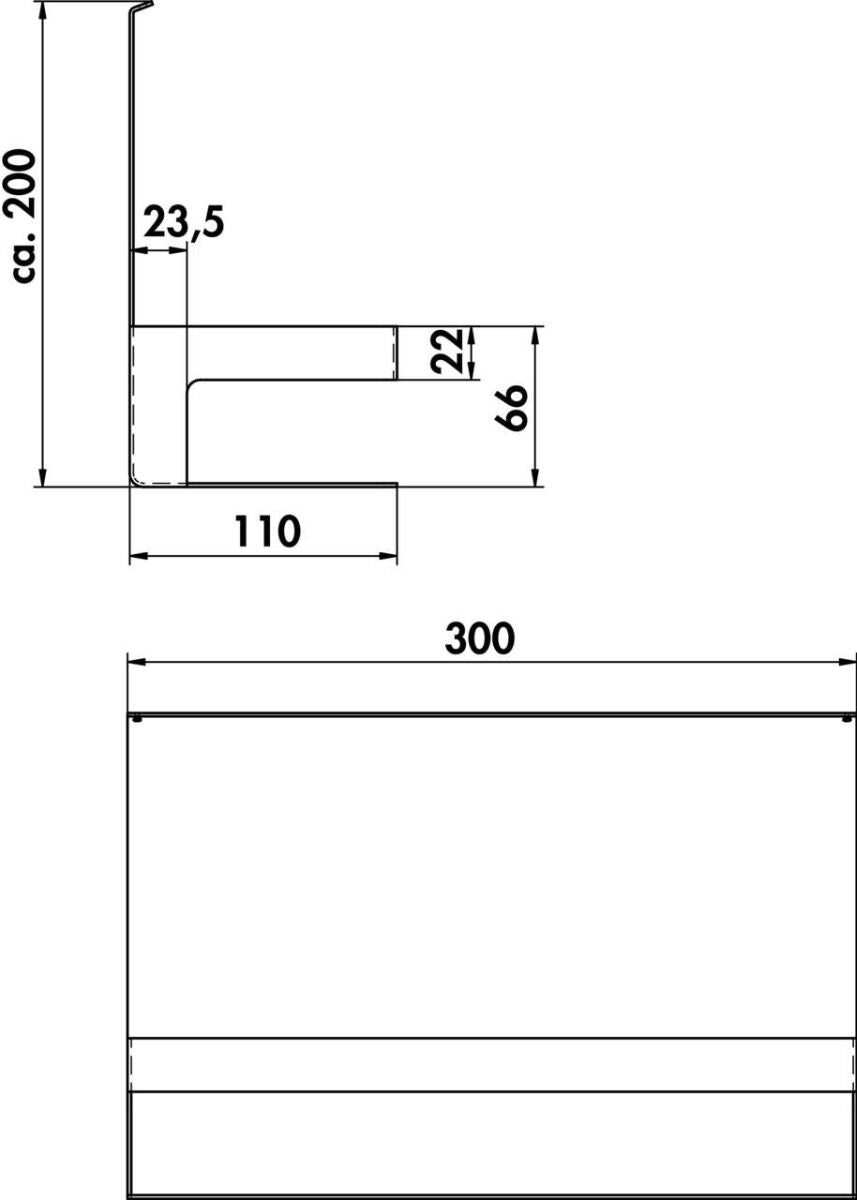 Naber 8041224 transFORM Flaschenhalter für Relingsystem, schwarz matt – Bild 2