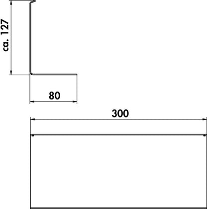Naber 8041227 transFORM Gläserhalter für Relingsystem, schwarz matt