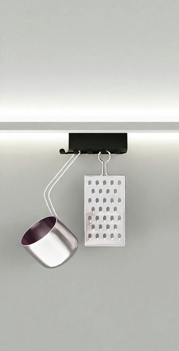 Naber 8041228 transFORM Hakenleiste für Relingsystem, schwarz matt