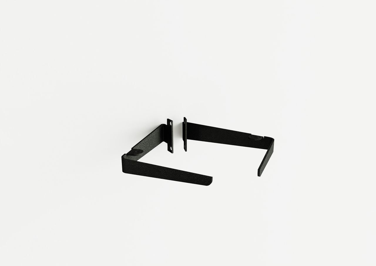 Naber 8041231 transFORM Regalbodenhalter für Regalsystem, schwarz matt