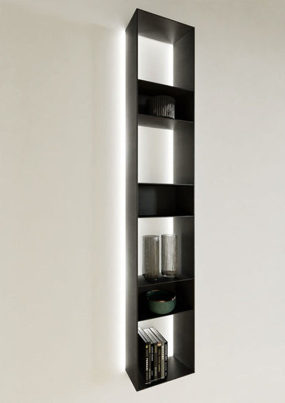 Naber 8041236 transFORM Solitärregal, 1200 x 300 x 180 mm (H x B x T) für Regalsystem, schwarz matt