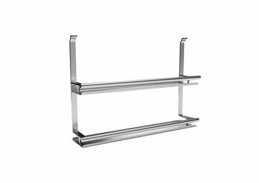 Linero Style Gewürzbord 2-etagig, edelstahlfarbig / Relingsystem / Kesseböhmer