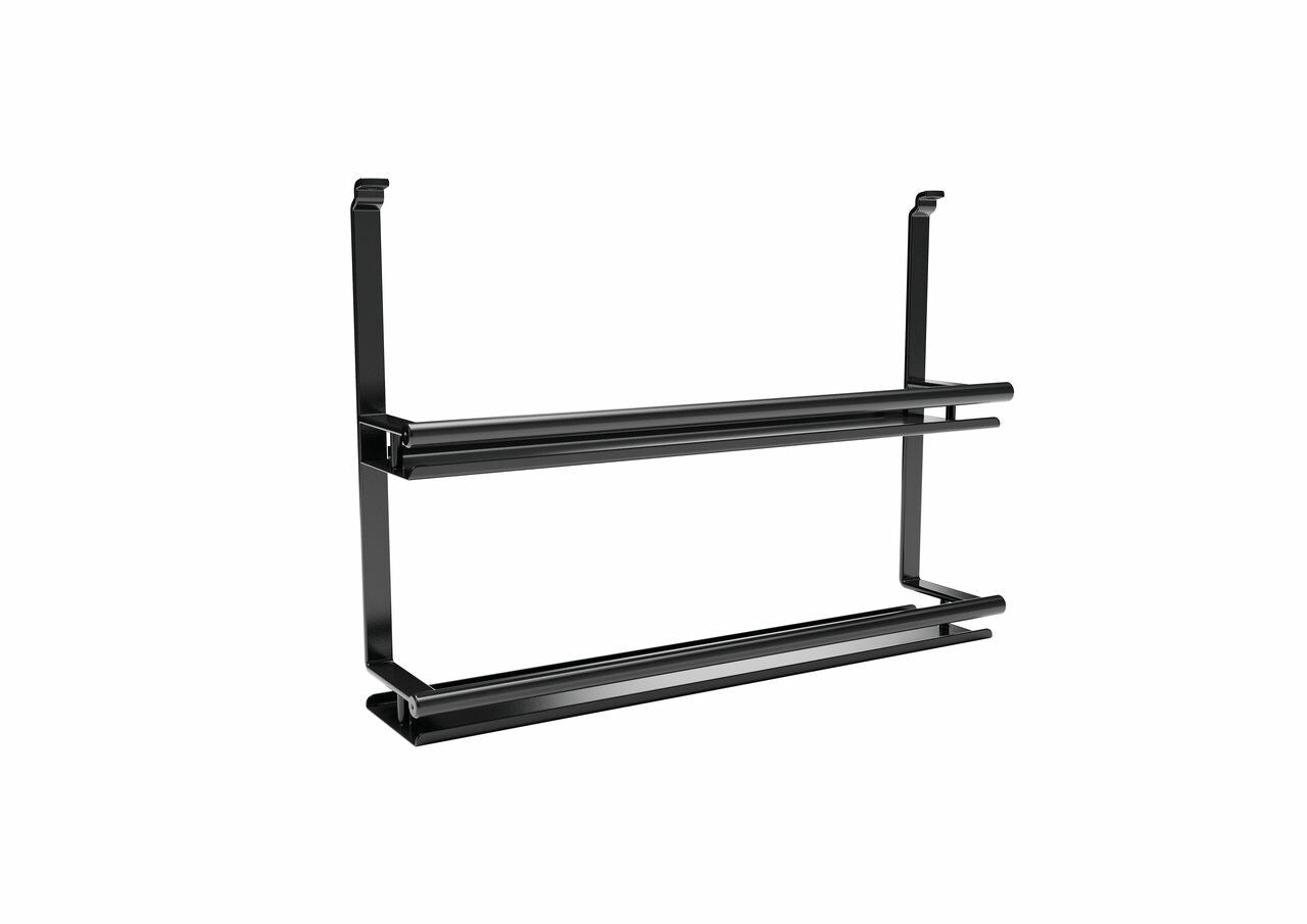 Linero Style Gewürzbord 2-etagig, schwarz matt / Relingsystem / Kesseböhmer