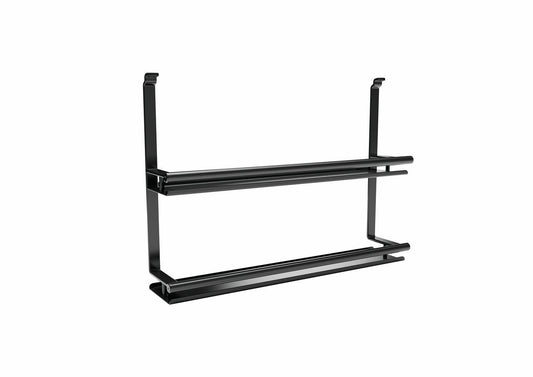 Linero Style Gewürzbord 2-etagig, schwarz matt / Relingsystem / Kesseböhmer