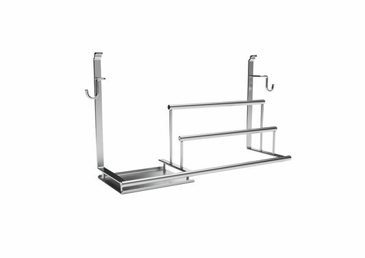 Linero Style Spülutensilienhalter, edelstahlfarbig / Relingsystem / Kesseböhmer