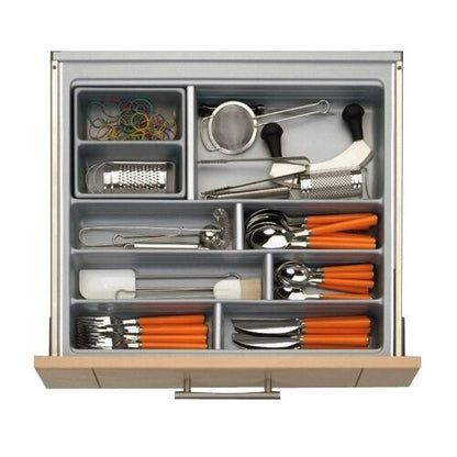 Besteckeinsatz SCOOPII 50 cm (B 400-440 x T 450-490 mm) / Mehrzweckeinsatz / Besteckkasten / Besteckeinsätze