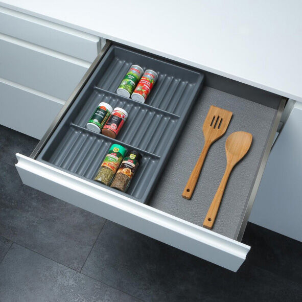 Gewürzeinsatz SEPARADO 550 Schiefergrau  B 300 x T 474 mm / Gewürzdoseneinsatz