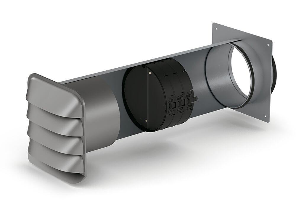 SF-E-Jal Col® 150 Mauerkasten inkl. THERMOBOX Wärmerückhaltesystem / COMPAIR STEEL flow 150 (System Ø 150) – Bild 3
