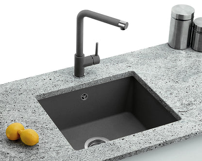 NABER Spüle SINGOLI 600 mit Drehexcenter / Cin-Nagranit / Unterbau