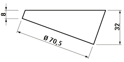 SLASH LED Aufbauleuchte im Aluminiumgehäuse, edelstahlfarbig / Unterbauleuchten / Lumica