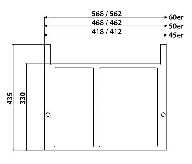 Wesco Abfallsorter Sortomaxx 28 (17+11) Liter mit Auszugstablar für 50 cm Schrankbreite / Abfalltrennsystem – Bild 2