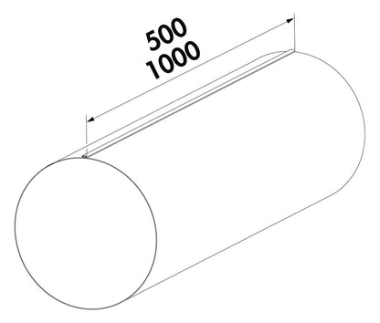 Lüftungsrohr SR-R 150 Rundrohr mit Innendurchmesser Ø 148 mm - kürzbar / COMPAIR STEEL flow 150 (System Ø 150) – Bild 2