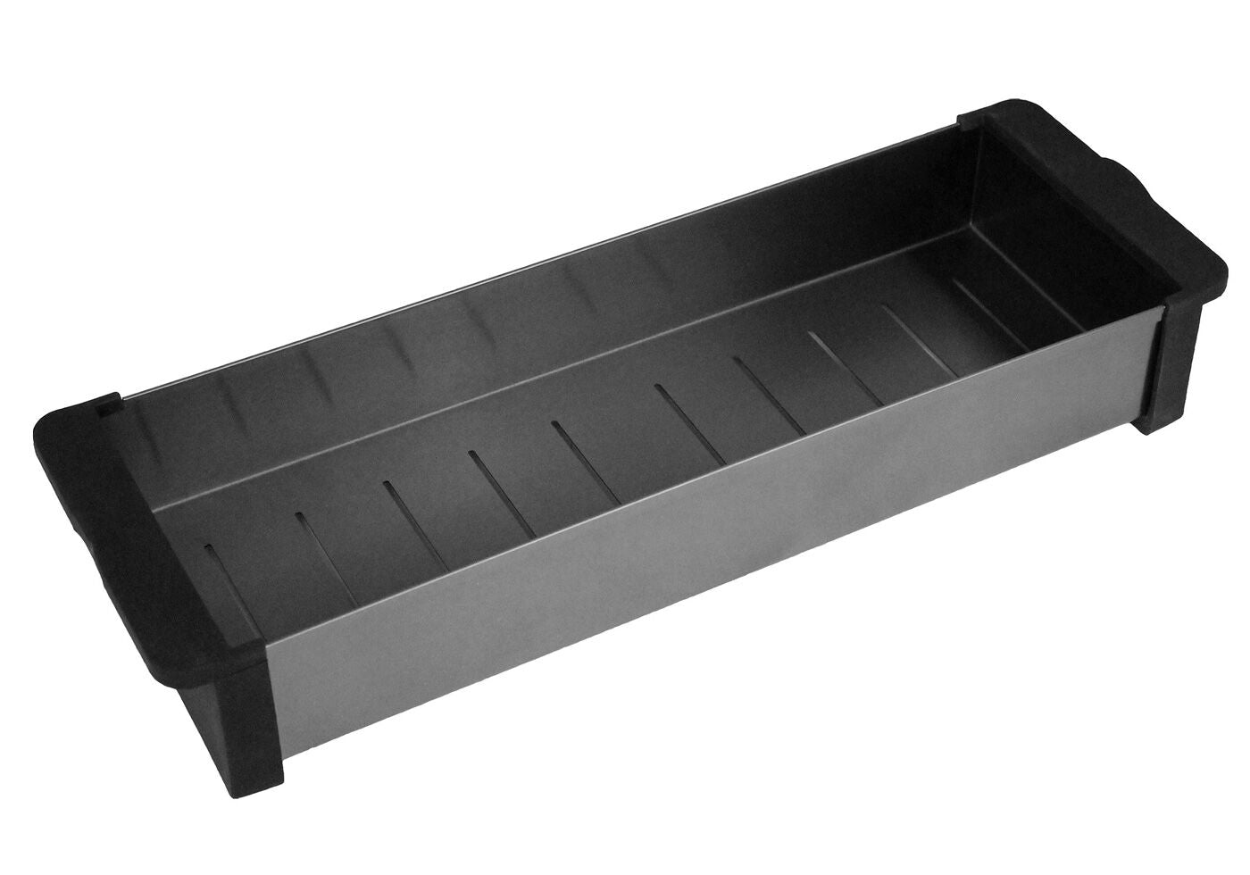 CARESSI Restebehälter 12034 aus Edelstahl GUN METAL / Resteschale / Abtropfschale